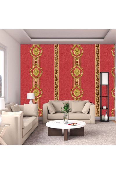 YALLA HomeGym Modern PVC Wallpaper 1 Roll For Living Room Bedroom Decor, 0.53m X 9.5m (511004)