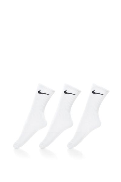 Nike , Set de sosete usoare Performance, Unisex - 3 perechi, Alb, L