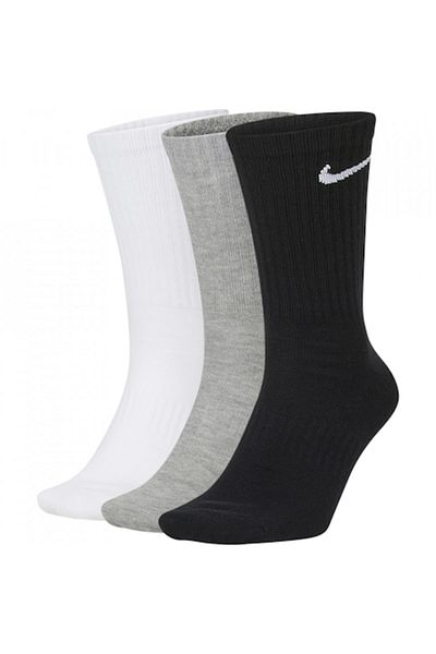 Nike Set 3 perechi sosete Everyday Lightweight Crew, negru/gri/alb, 34-38