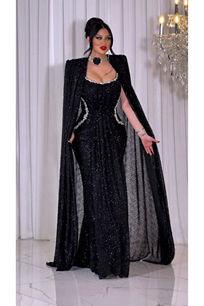 ZENABİYEM Zena Fashion Özel Tasarım Altı Balık Üstü Abaya Kaftan