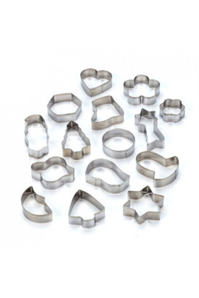 Nava Set 15 forme cutter pentru biscuiti din otel inoxidabil Misty NV-186-014