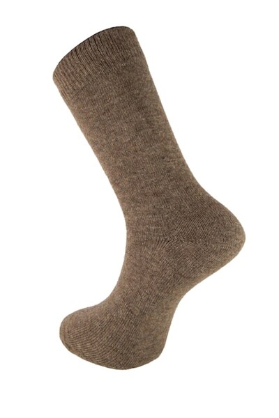 NEWTONE Men's Wool Socks - Lambswool, Newtone, 2LW04, Seamless, Light Brown Melange, 40-44 EU
