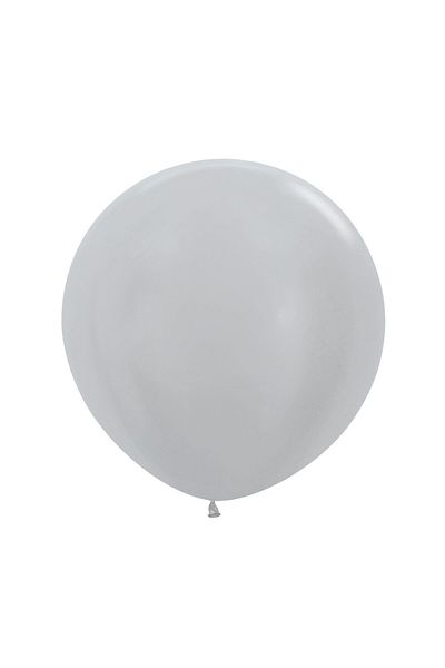 SDX Market Balon mare din latex, Mirific Party, argintiu, 90 cm