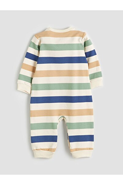 LC Waikiki Lcw Baby Crew Neck Embroidered Baby Boy Romper