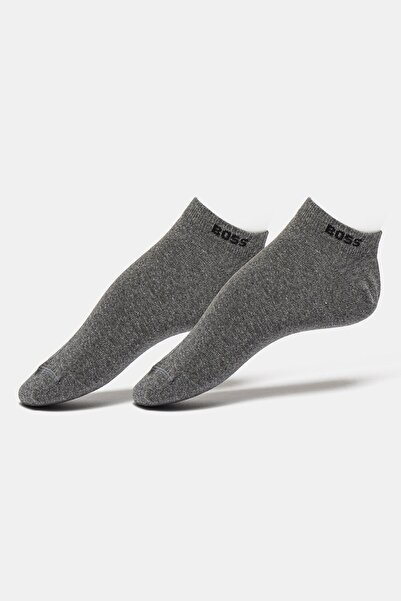BOSS , Set of ankle socks - 2 pairs, Dark gray melange, Size 43-46