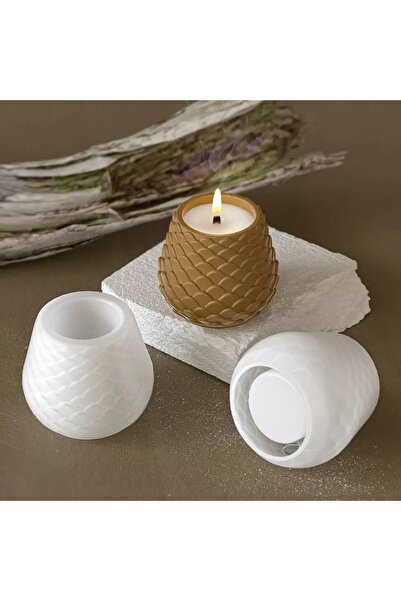 AnkaHobiMarket Kozalak Mum Silikon Kalıp (S943)