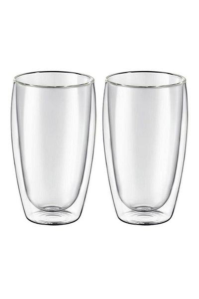 HERA Set 2 pahare cafea cu perete dublu termoizolant, Hera, 460 ml