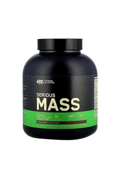 Optimum Nutrition Serious Mass High-Protein, High-Calorie Powder - 6 lbs (Chocolate Flavor)