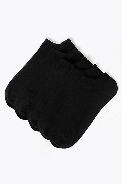 Marks & Spencer Set de șosete - 5 perechi, negru, mărimea 6-8.5 UK / 39.5-42.5 EU