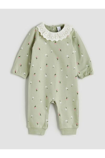 LC Waikiki Lcw Baby Crew Neck Baby Girl 2 Thread Jumpsuit