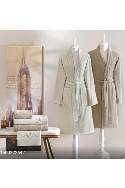 Taç New Season Pure Cotton Classic Family Set Iris (Stone-Viscose)