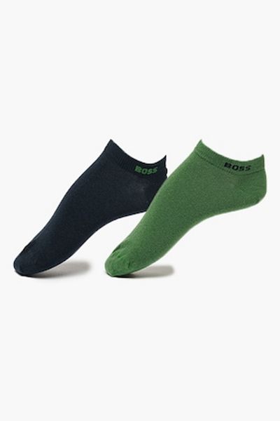 BOSS , Set de șosete până la gleznă - 2 perechi, verde, bleumarin, 39-42