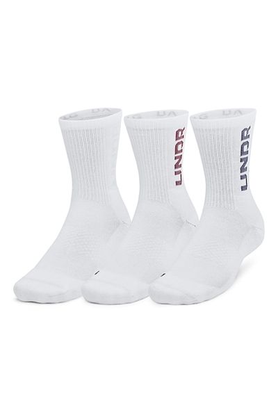 Under Armour , Set of long unisex training socks - 3 pairs, Optic White, XL