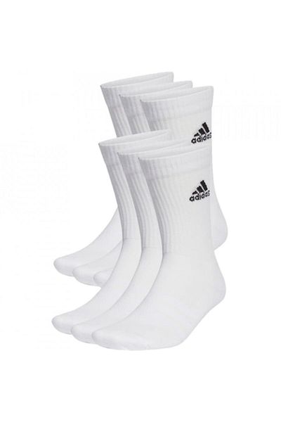 adidas Set 6 perechi șosete Cushioned Crew, alb, 43-45