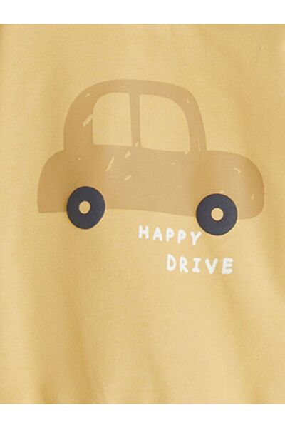 LC Waikiki LCW baby Baskılı Erkek Bebek Sweatshirt ve Eşofman Alt 2'li