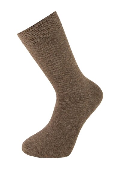 NEWTONE Men's Wool Socks - Lambswool, Newtone, 2LW04, Seamless, Light Brown Melange, 40-44 EU