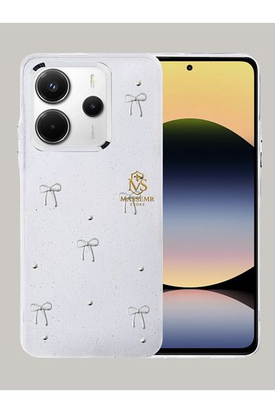 Massemr حافظة سيليكون منقوشة متوافقة مع Redmi Note 14 4G - تصميم أنيق، حماية مرنة، طباعة خاصة