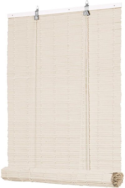 Amentes bambu görünümlü rattan store perde easy clean 4 boy 80x180cm-90x180cm...