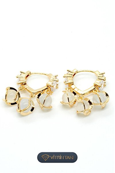 Çelik Altın Renk Küpe