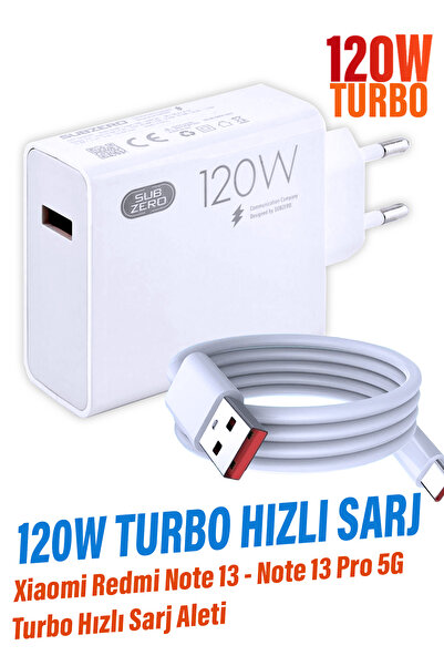 EXENAR Xiaomi Redmi Note 13 - Note 13 Pro 5G Turbo Hızlı Şarj Aleti 67W - 120W