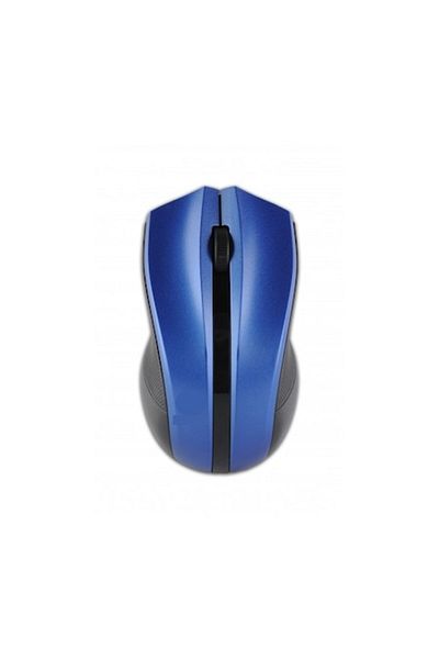 SOHO Wireless optical mouse with ergonomic design and USB interface, Blue-black