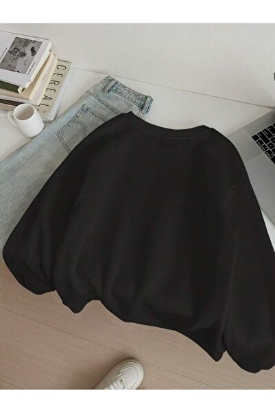 MOONBULL Γυναικείο φούτερ με στάμπα Cherry Cherry Oversize Crew Neck