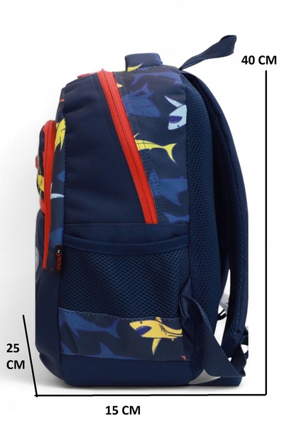 Relaxion 1370 Anatomical Back Structured Embossed Figure Triple Set Primary School Bag