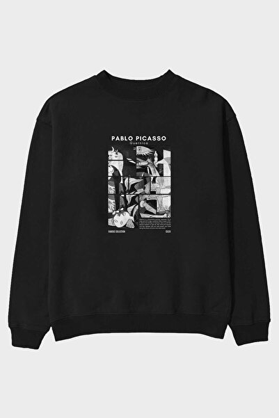 Ankhises Pablo Picasso Guernica față Imprimat Oversize Hanorac Bărbați Femei Unisex