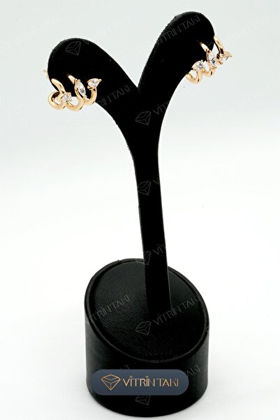 XUPING JEWELRY Çoklu Küpe Görünümlü Altın Renk Xuping Küpe