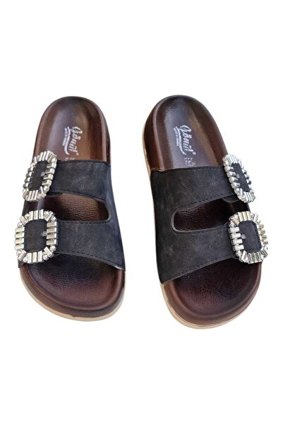 Apella Γυναικείες Παντόφλες Καθημερινές από συνθετικό δέρμα Παντόφλες με διπλό λουράκι Eva Sole Poly μπεζ