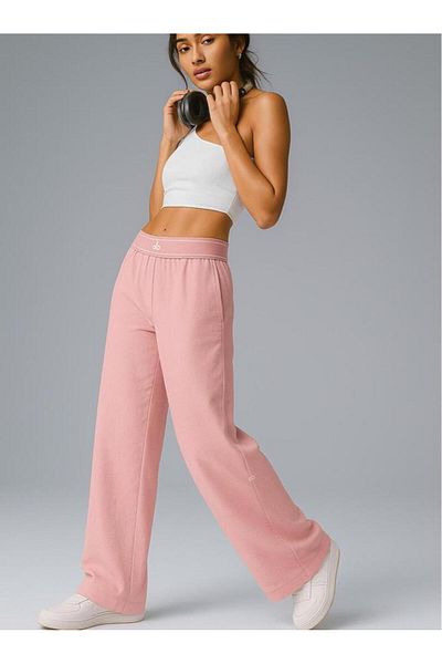BRAXELL Comfortable Fit Jogger Pants-Pink