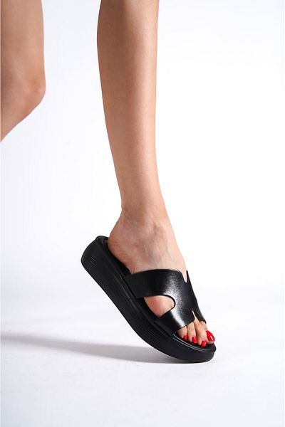 Budi Women's genuine leather daily slippers tr160y54a