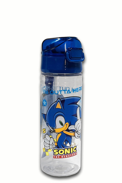 welissa Licensed Sonic Water Bottle with Straw 500 ml