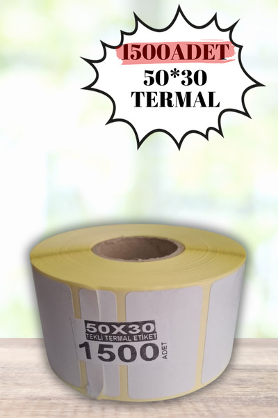 renk ata Etichetă termică 50X30, albă, fără imprimare, 3000 bucăți