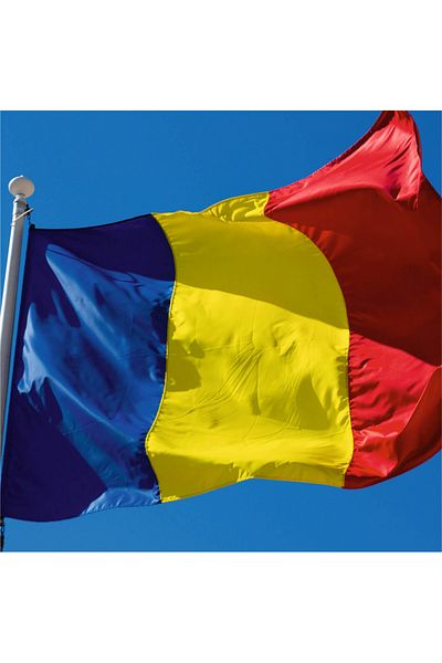 SDX Market Romania tricolor flag for outdoor use 140 cm x 90 cm 160 g/m2