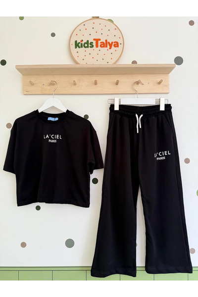 kidstalya Black Spanish Leg Suit