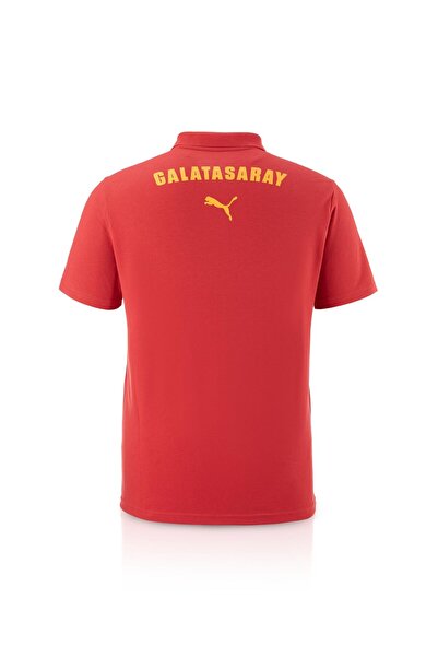 Galatasaray Lisanslı Puma A Takım Polo Yazılı Kırmızı T-Shirt