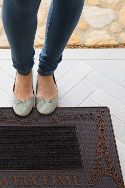 SANRUGS Home & Living Yüksek Kalite ve Uzun Süre Dayanıklı Kaymaz ve Emici Halılı Kapı Önü Paspası