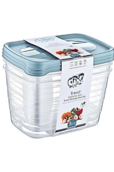 Laviyosa حاوية تخزين مستطيلة سريعة مكونة من 3 قطع