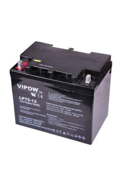 Vipow Baterie cu gel și plumb 12V 75Ah