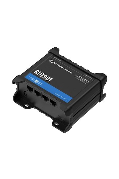 Teltonika Router profesional industrial 4G LTE, RUT901, Cat.4, WiFi, Dual Sim, 1x WAN, 3x LAN, suport
