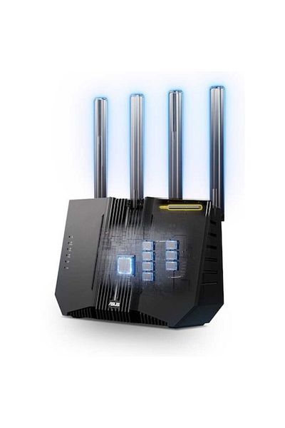 ASUS Router wireless RT-BE92U, 9700 Mbps, 4 antene, multibandă, 2.4/5/6GHz