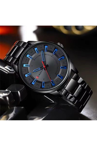 Curren Watch New Fashion Waterproof Steel Men Wristwatch with Premium Stylish Design