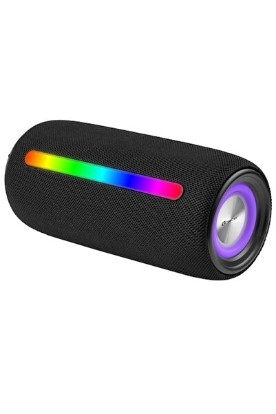 Tracer Boxă portabilă Stripe TWS, Bluetooth, RGB, IPX5, 10W RMS, radio FM, ne...