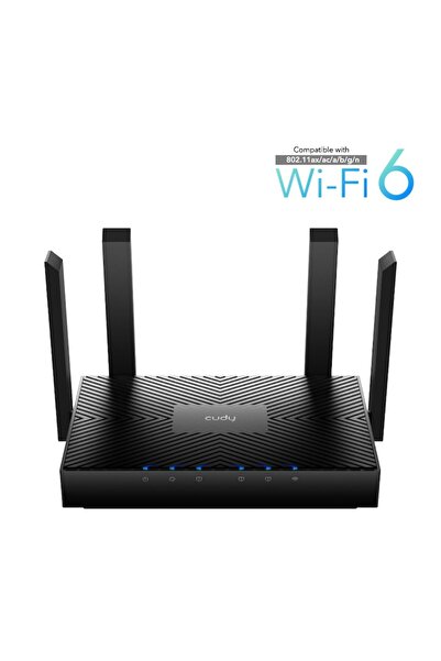 cudy Router wireless WR3000, AX3000, bandă duală, Wi-Fi 6, procesor dual-core 1.3GHz, rețea mesh