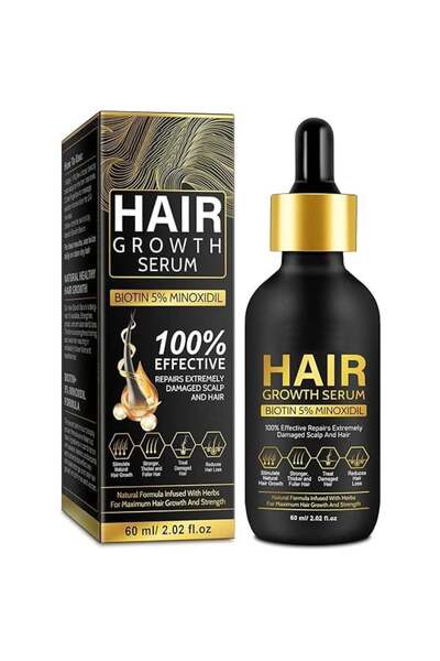NOVA KISS Ser premium cu minoxidil și biotină pentru repararea scalpului și a...
