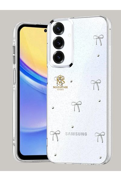 Massemr حافظة سيليكون منقوشة متوافقة مع هاتف Galaxy S25 Plus - غطاء أنيق ومرن وواقي