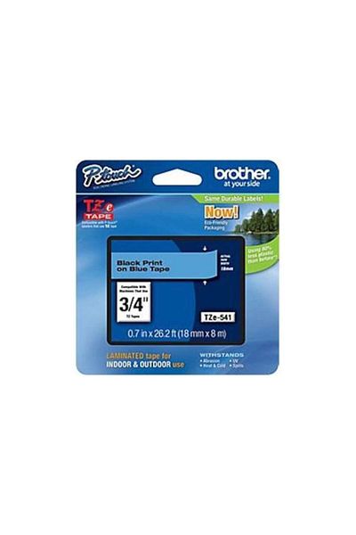 Brother Etichete TZE541 18mm Negru/Albastru