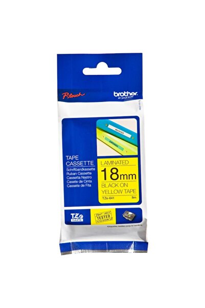 Brother TZE641 Black on Yellow, 18mm