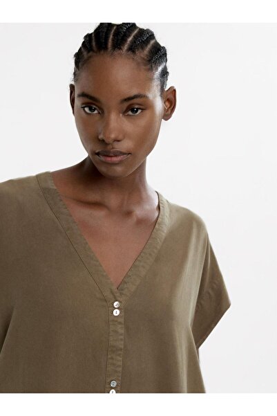 PARFOIS %100 Liyosel Kısa Elbise